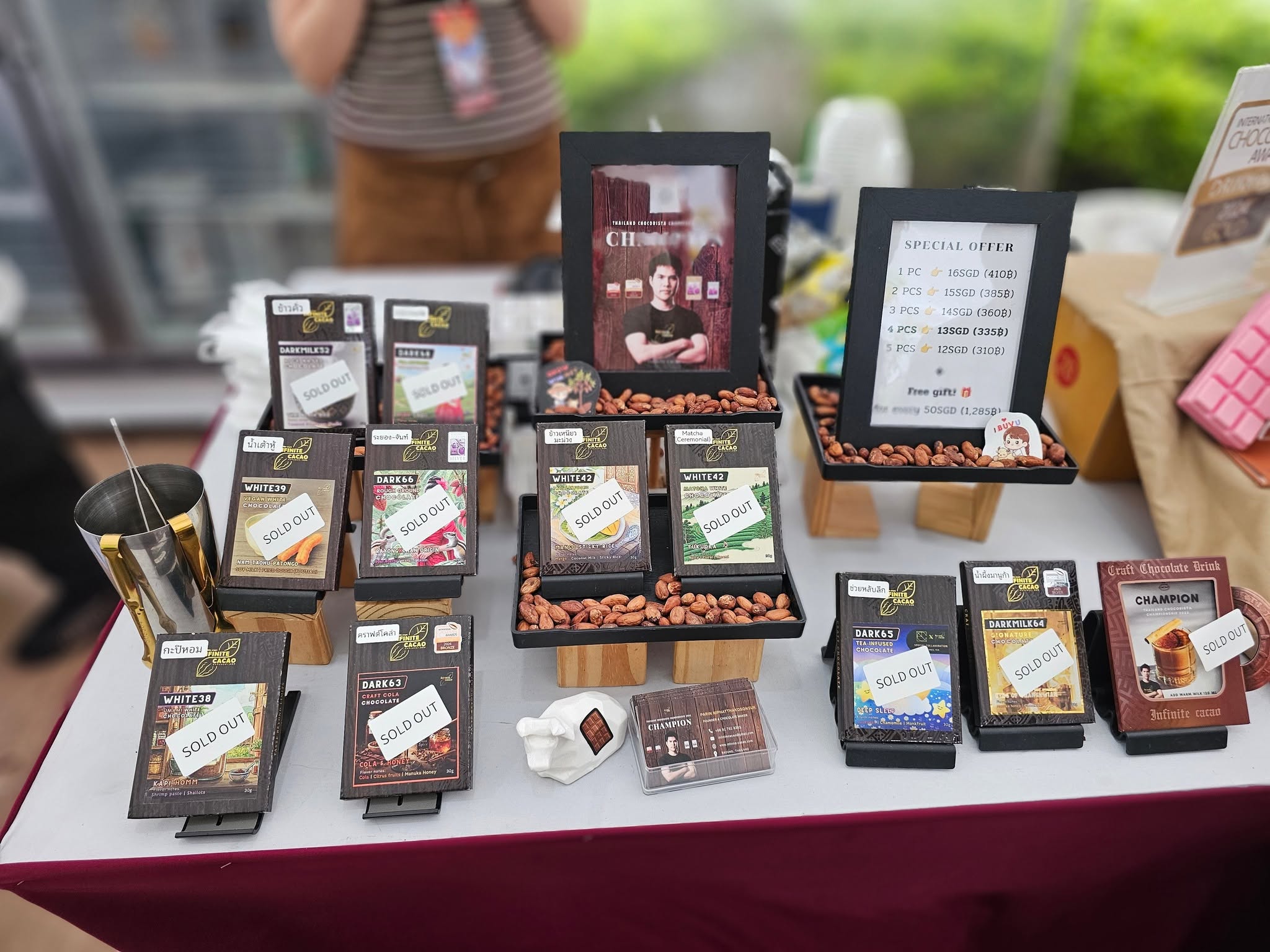 บูธ Infinite Cacao ที่สิงคโปร์